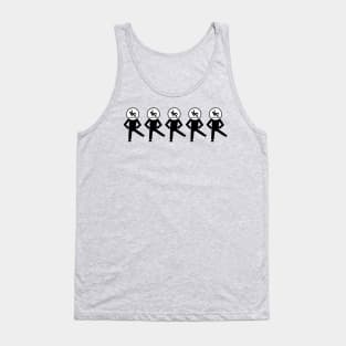 Dancing Emojis with Slippery Heads Tank Top